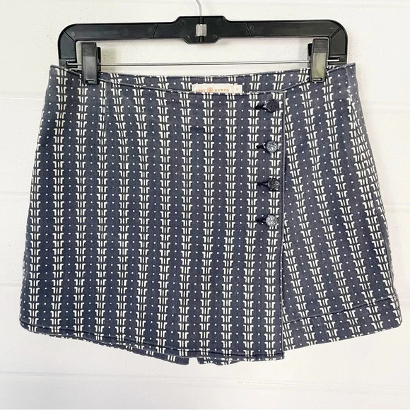 Tory Burch Belina Skort Blue T Dot Denim Skort Waist 30”